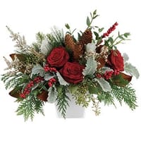 Christmas Blooms Floral Arrangement — view 4