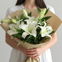 White Delight Flower Arrangement — view 3