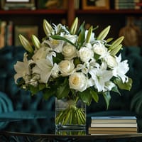 Simply White Sympathy Flower — view 4