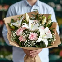 Pinking of You Flower Bouquet — view 2