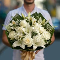 Simply White Sympathy Flower — view 1