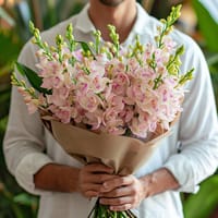 Avalon Pink Orchids Bouquet — view 1