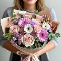Love You Mum Charming Bouquet with Chocolate — view 3