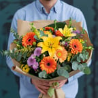 Bright Lights Flower Bouquet gift option