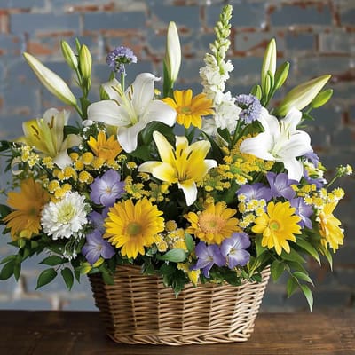 Basket of Memories Sympathy Arrangement