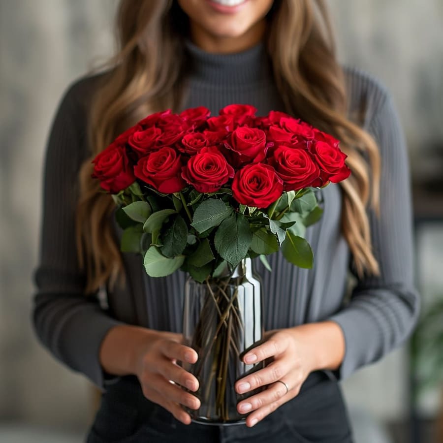 Beautiful Love Vase Arrangement