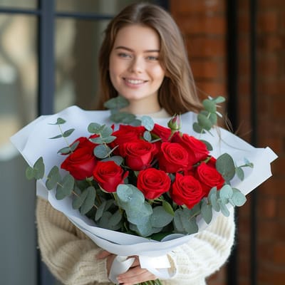 DC 12 Red Rose Bouquet