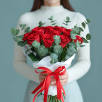 Designer's Choice 12 Red Rose Bouquet — view 2