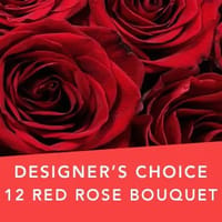 Designer's Choice 12 Red Rose Bouquet — view 4