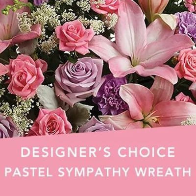DC Pastel Sympathy wreath