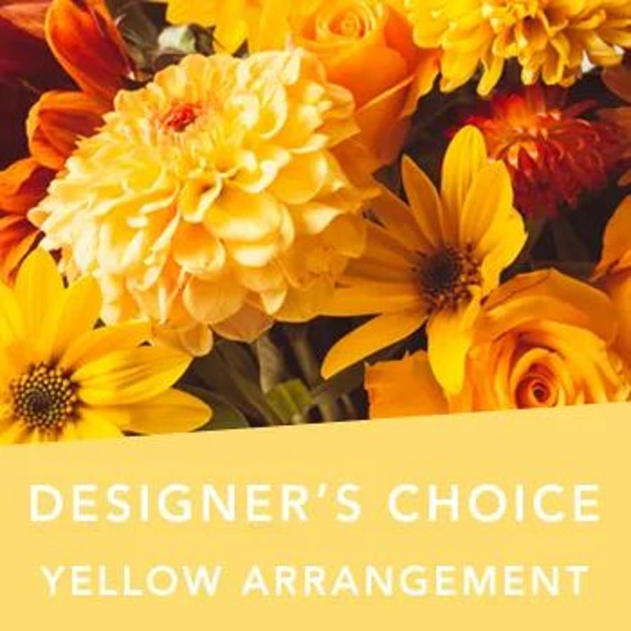 Designer's Choice Yellow Arrangement