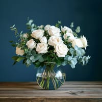 Dreamy White Dozen Flower Bouquet — view 5