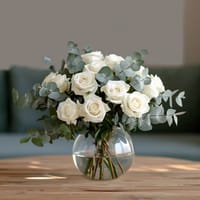 Dreamy White Dozen Flower Bouquet — view 4