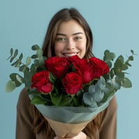 Fall in Love Rose Arrangement — view 2