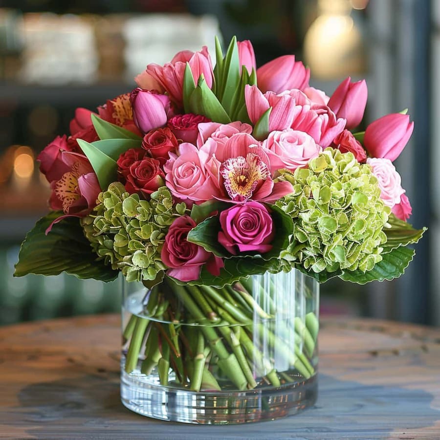 Floral Fantasy Pink Flower Arrangement