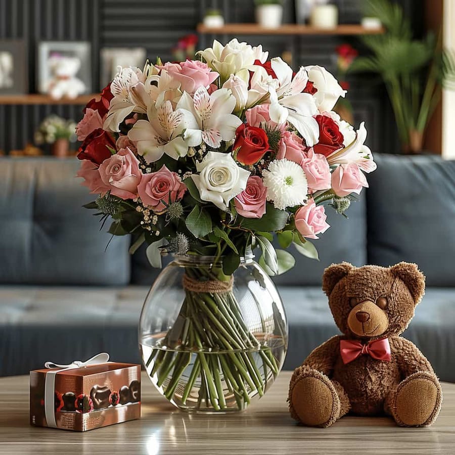 It Looks Like Love Flower Arrangement