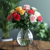 Mixed Dozen Roses — view 1