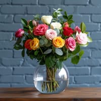 Mixed Dozen Roses — view 3