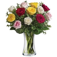 Mixed Dozen Roses — view 4