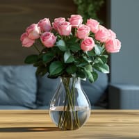 Perfect Pink Dozen Roses — view 3