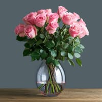 Perfect Pink Dozen Roses — view 1