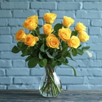 Say Yellow Rose Bouquet — view 2
