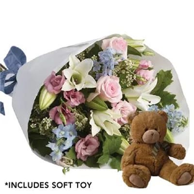 Wowee Pastel Flowers with Teddy