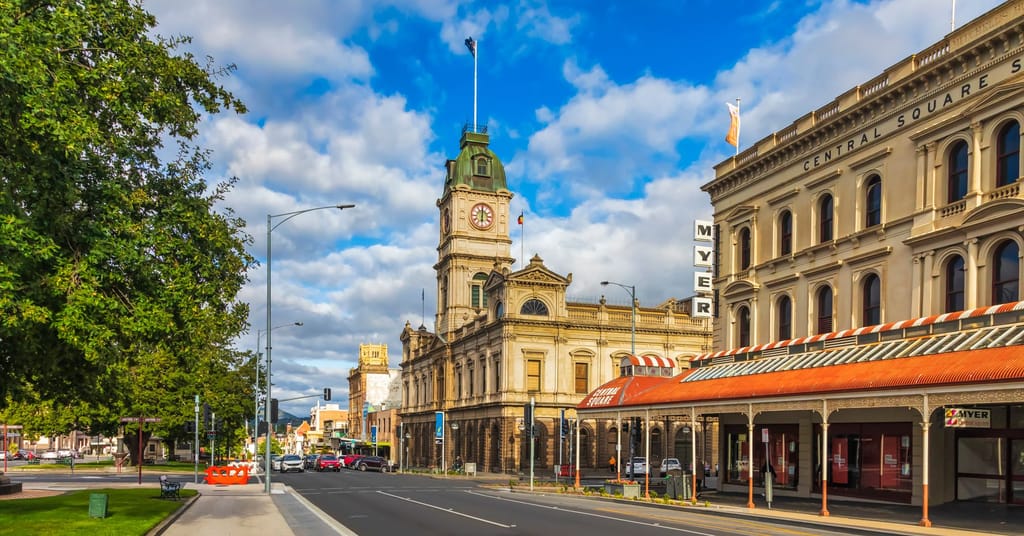 Historic buildings on Central Square, Ballarat
