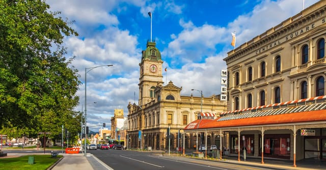 Historic buildings on Central Square, Ballarat