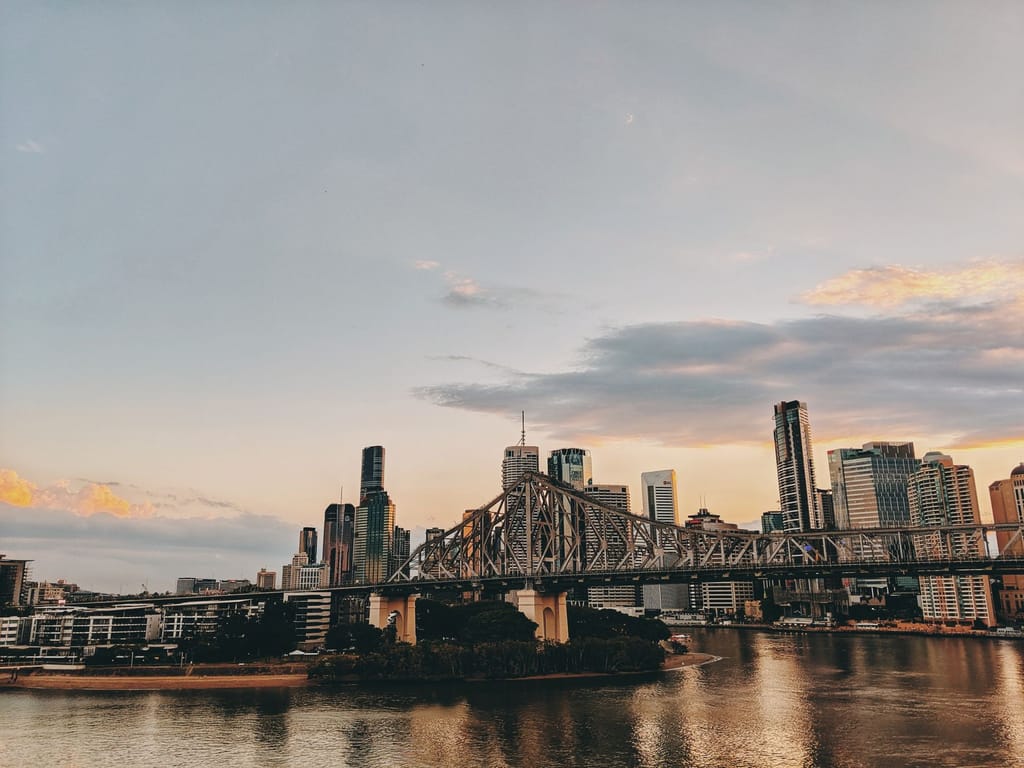 Brisbane skyline and the Story Bridge at twilight