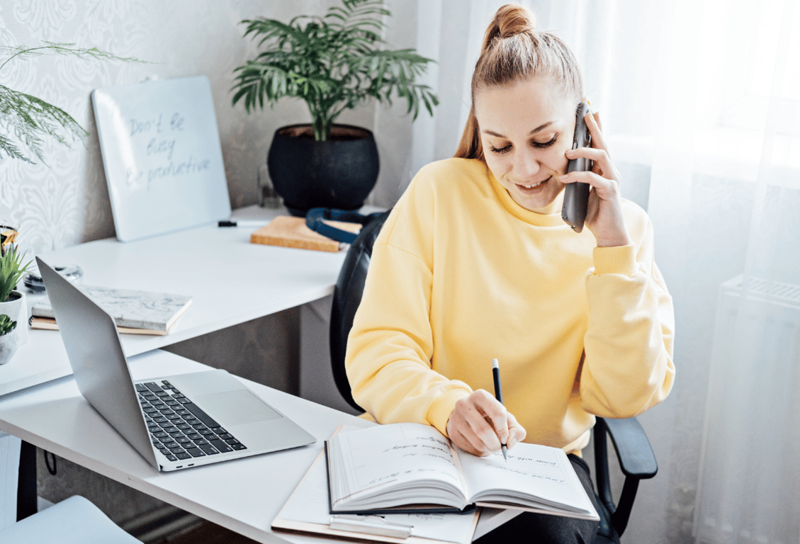 virtual assistant calling customers
