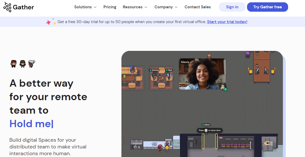 Gather productive tool homepage