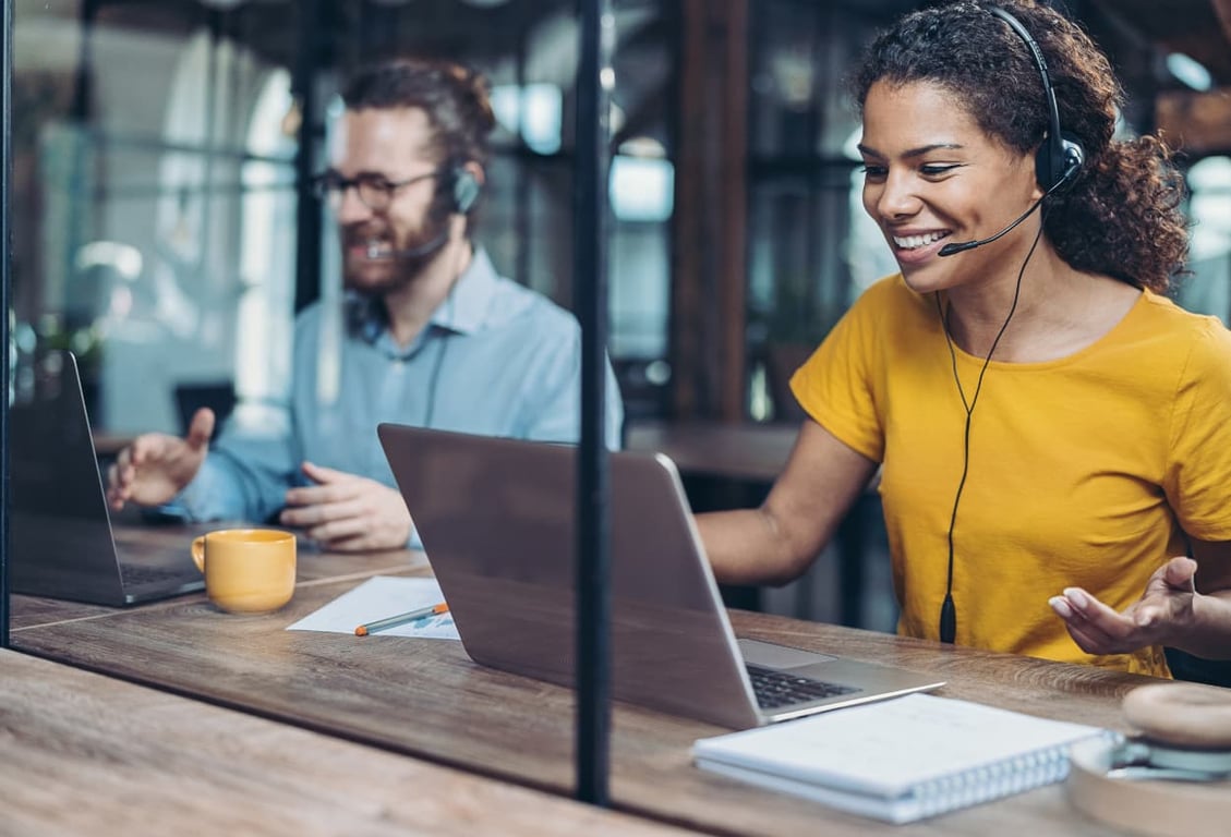 virtual workers working remotely