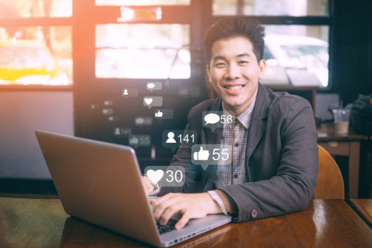 virtual assistant smiling