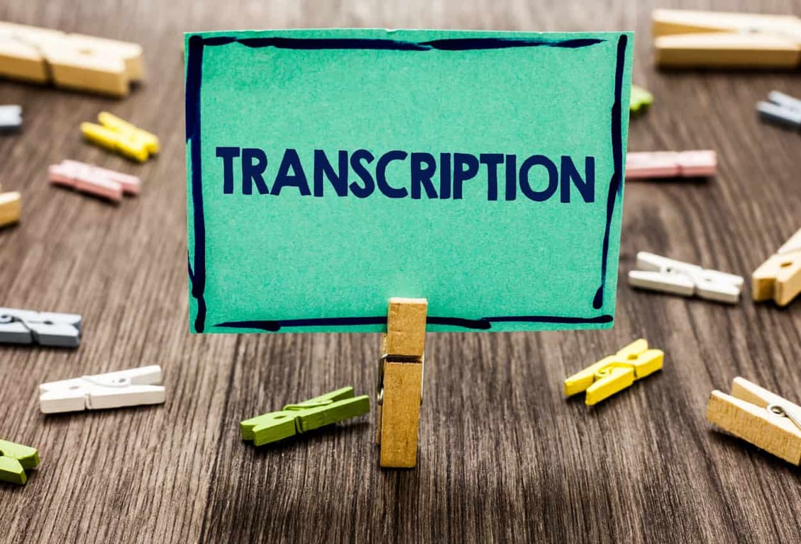 Definition of a Virtual Transcriptionist