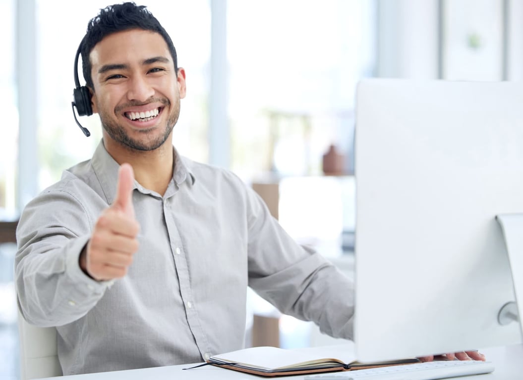 virtual assistant smiling
