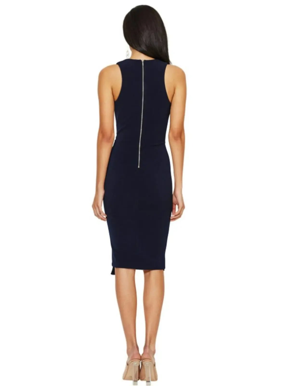 Bec & Bridge Luminous Plunge Dress Blue Size AU 6 photo 2