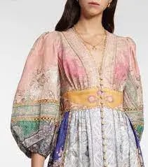 Zimmermann Anneke Lantern Midi Dress Size 0 photo 2