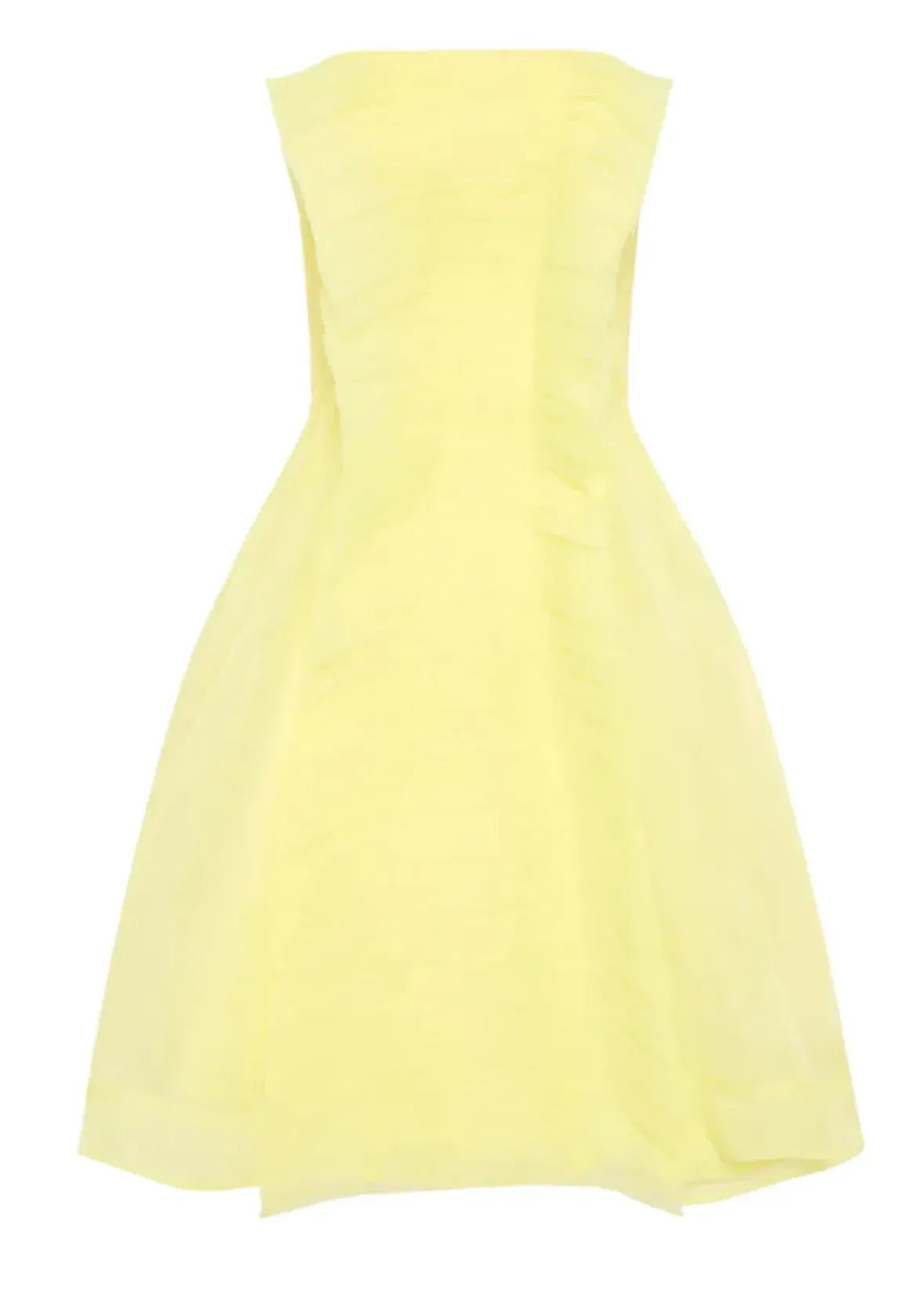 Aje Astrid Strapless Mini Dress Yellow Size 8 / S photo 4