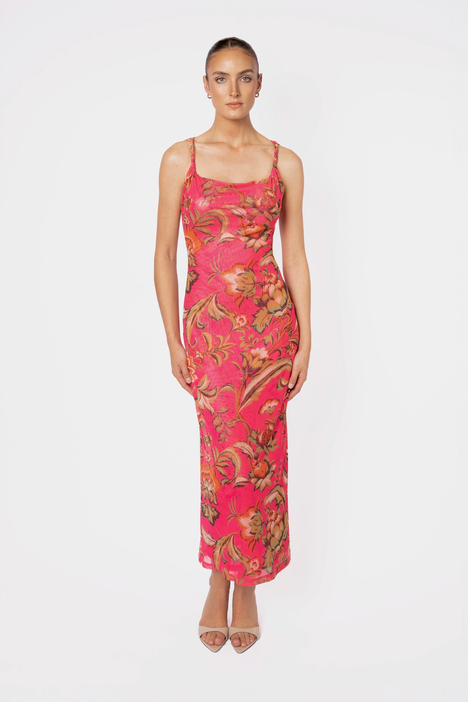 ONE FELL SWOOP TORTO TANK DRESS - PINK PARROT photo 10