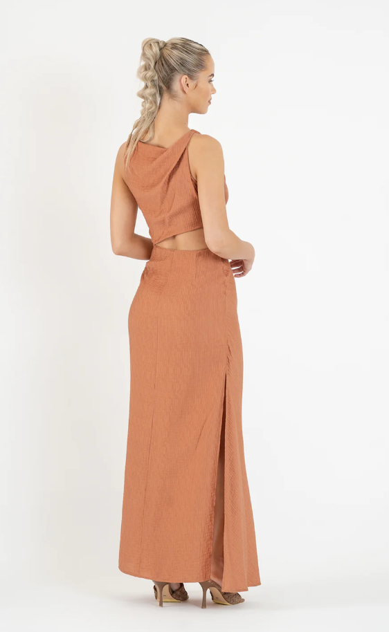 FLORENCE MAXI DRESS – CHESTNUT photo 3