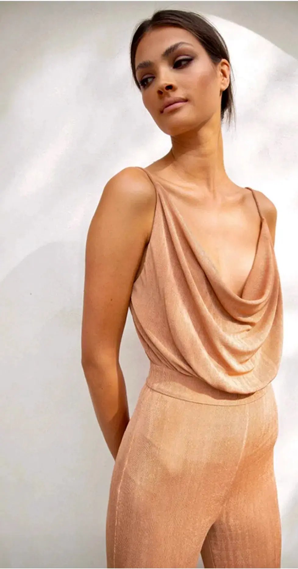 MISHA Moray Jumpsuit Desert Rose Size 4 photo 2