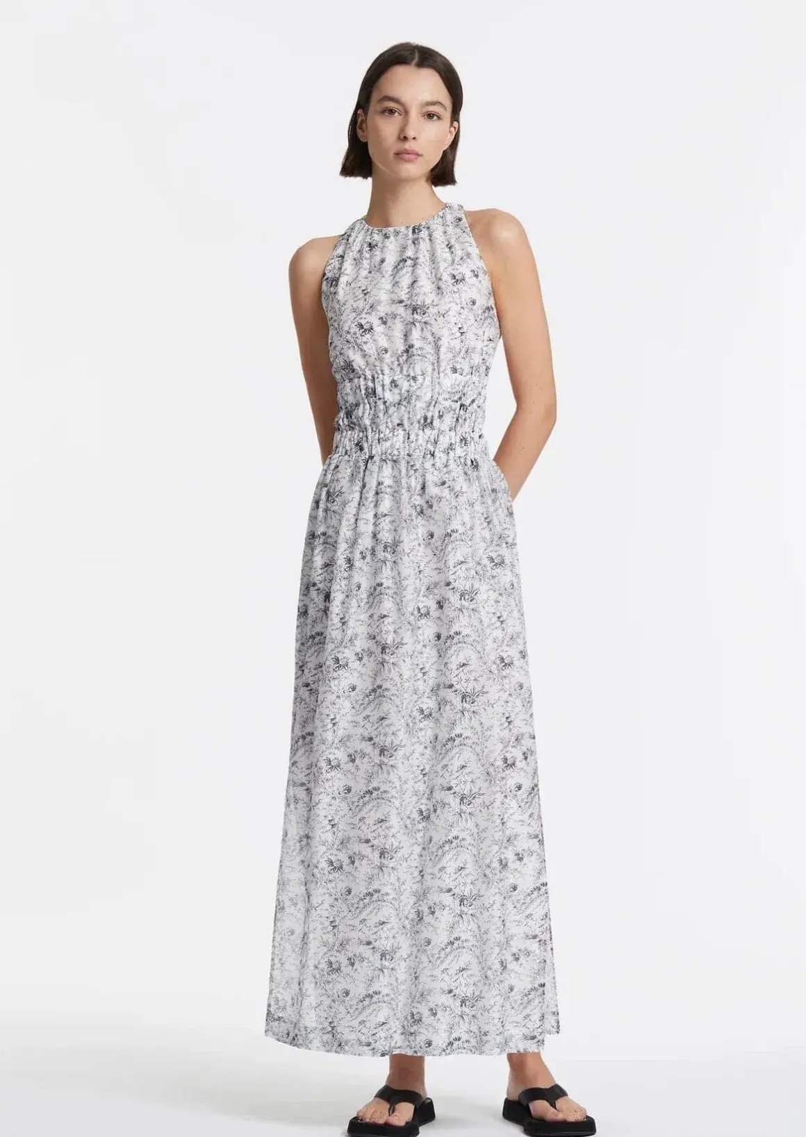 Sir the Label Caprice Cross Back Gown Print Size 6 photo 2