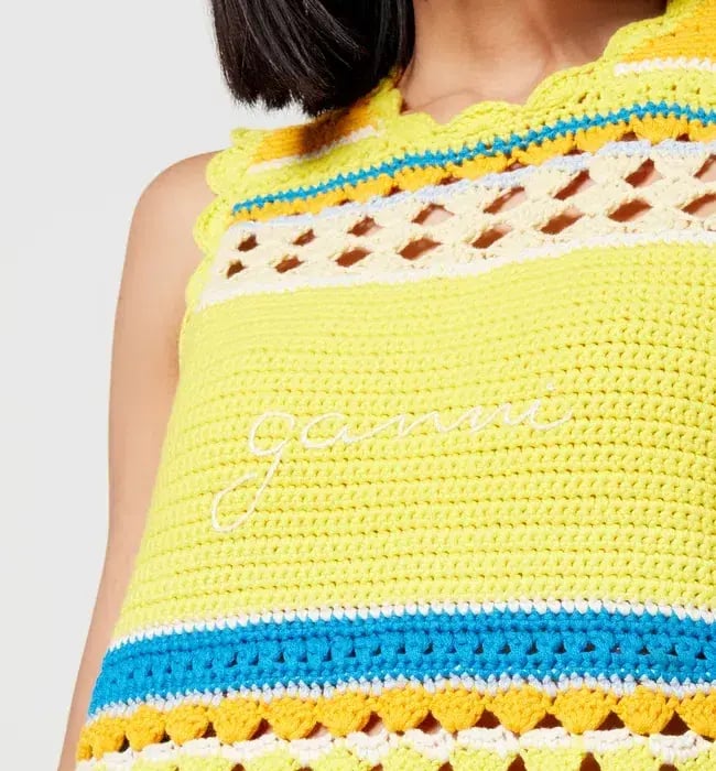 Ganni x Coggles Crocheted Mini Dress Multi Size S / AU 8 photo 4