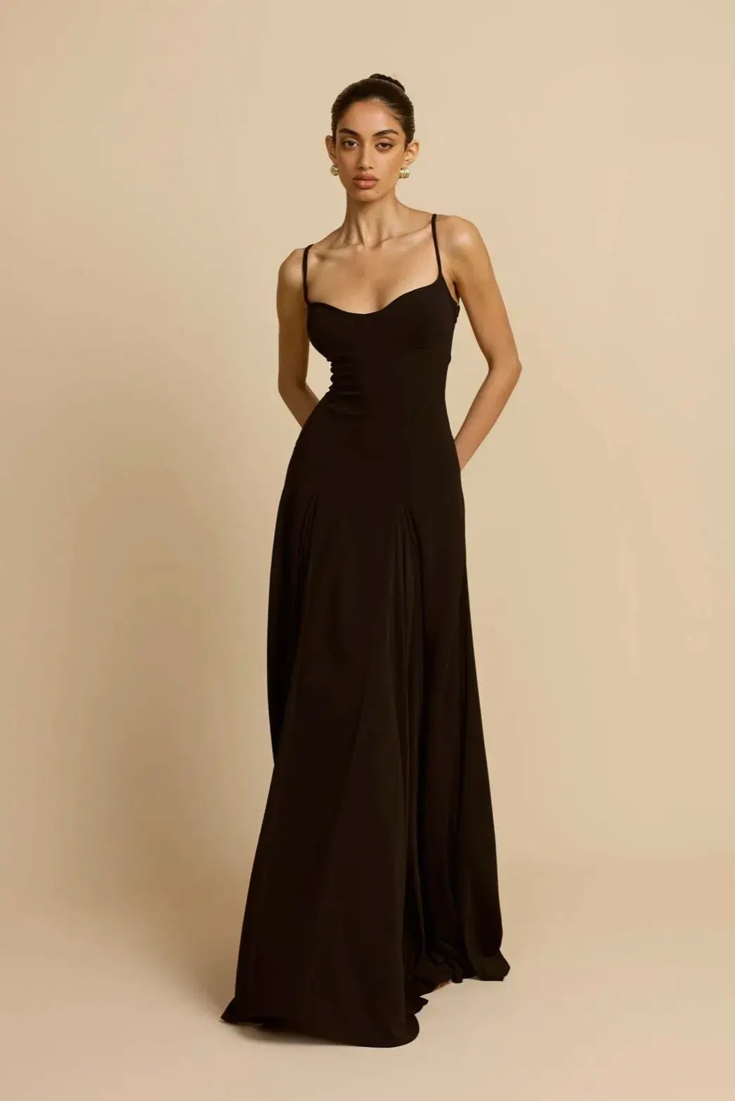 Arcina Ori Paloma Maxi Dress in Black Size 8 photo 5
