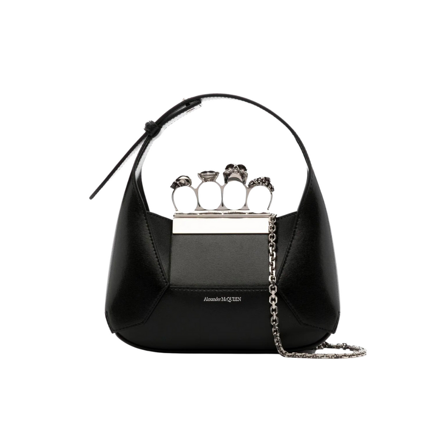 Alexander McQueen Mini Jewelled Leather Bag photo 2