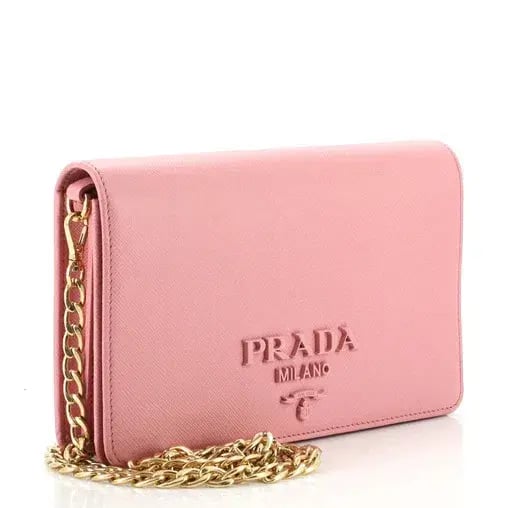 Prada Monochrome Saffiano Leather Mini Bag Pink photo 2