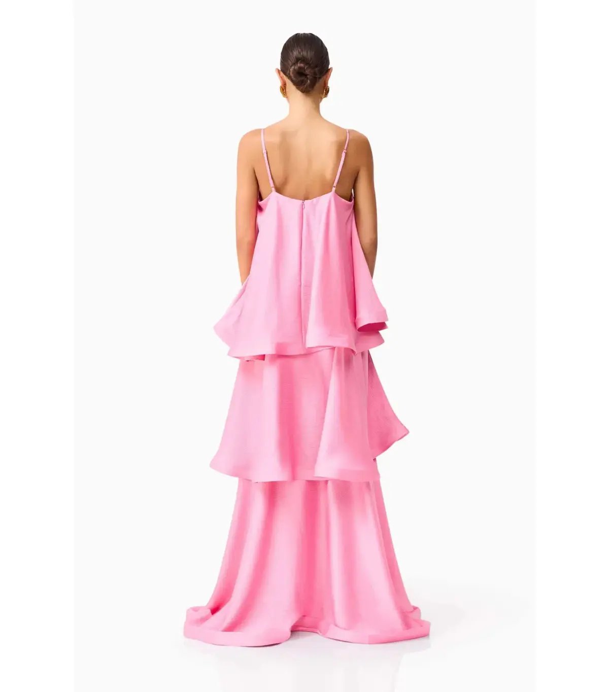 Elliatt Tilly Tiered Maxi Dress Pink Size AU 16 photo 2
