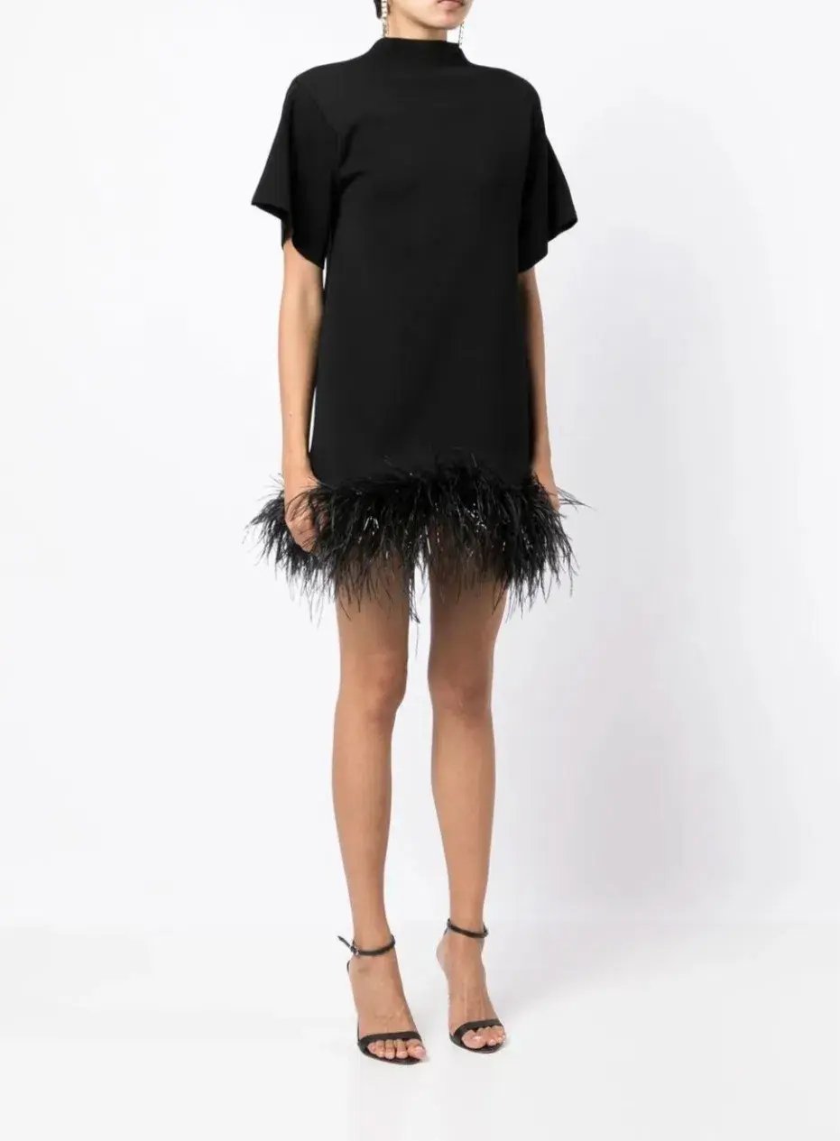 Rachel Gilbert Rita Mini Dress Black Size S/AU8 photo 2
