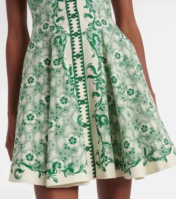 ALEMAIS Olive Mini Dress Exclusive Green Size 8 AU photo 4